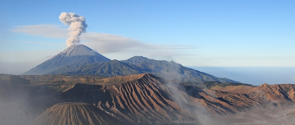 Volcanoes on Java, Indonesia