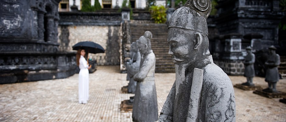 Old statues, Hue, Vietnam