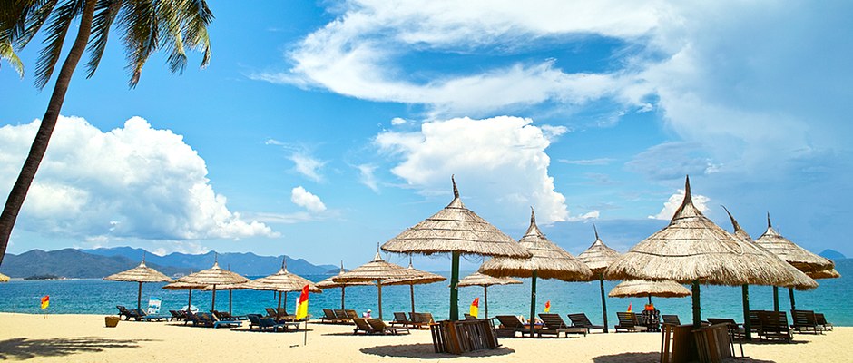 Beach umbrellas, Vietnam