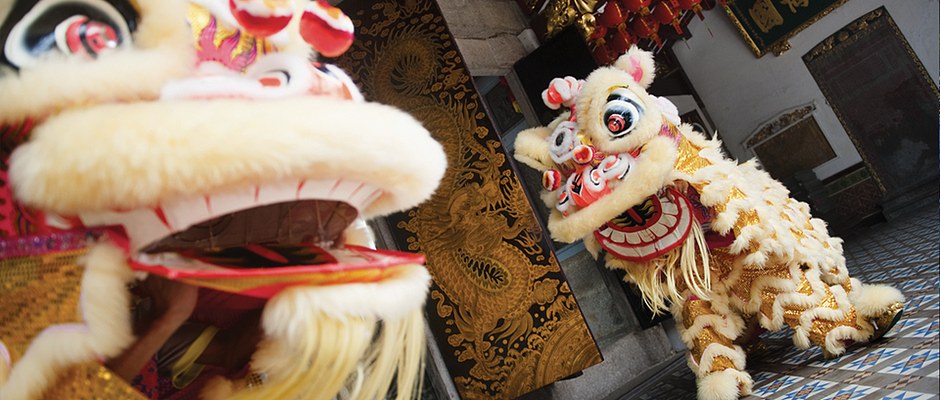 Chinese Lion Dancers, Singapore